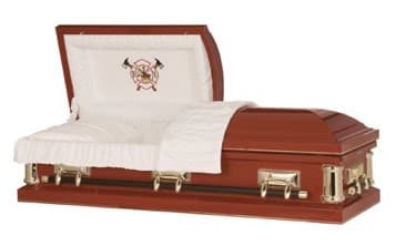 Firefighter casket