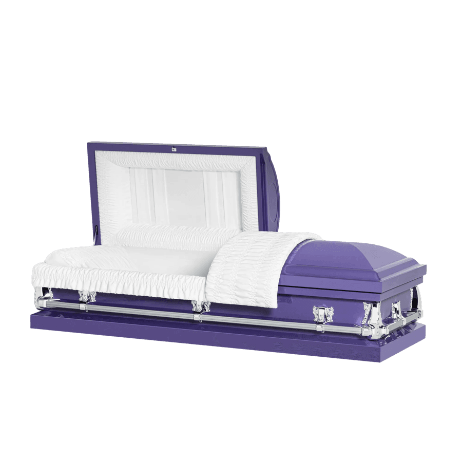 Purple Cross casket